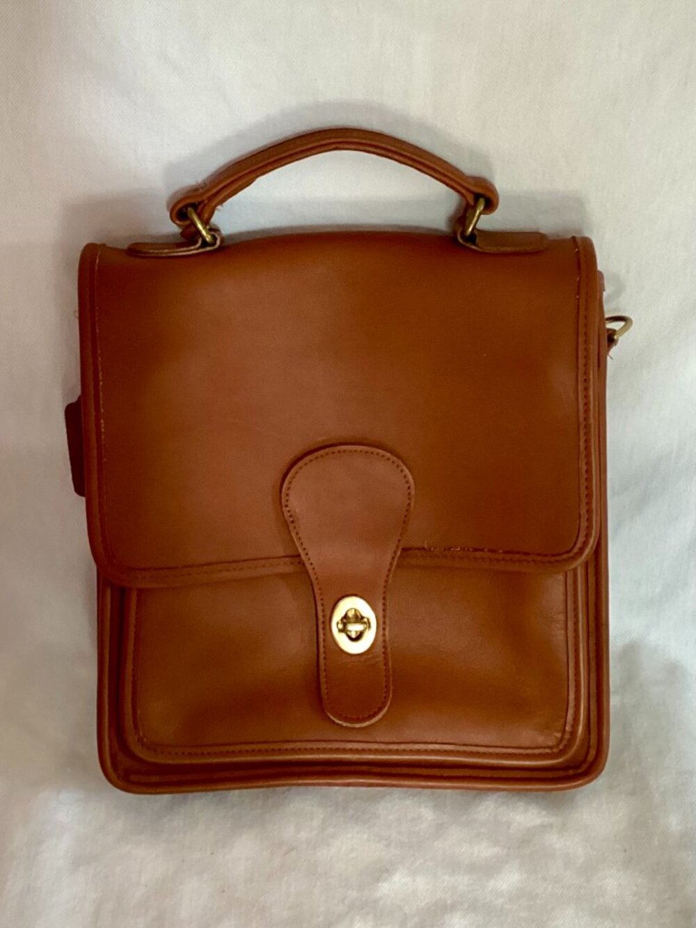 Vintage NOS Mint 1995 Coach British Tan Station Bag 5130